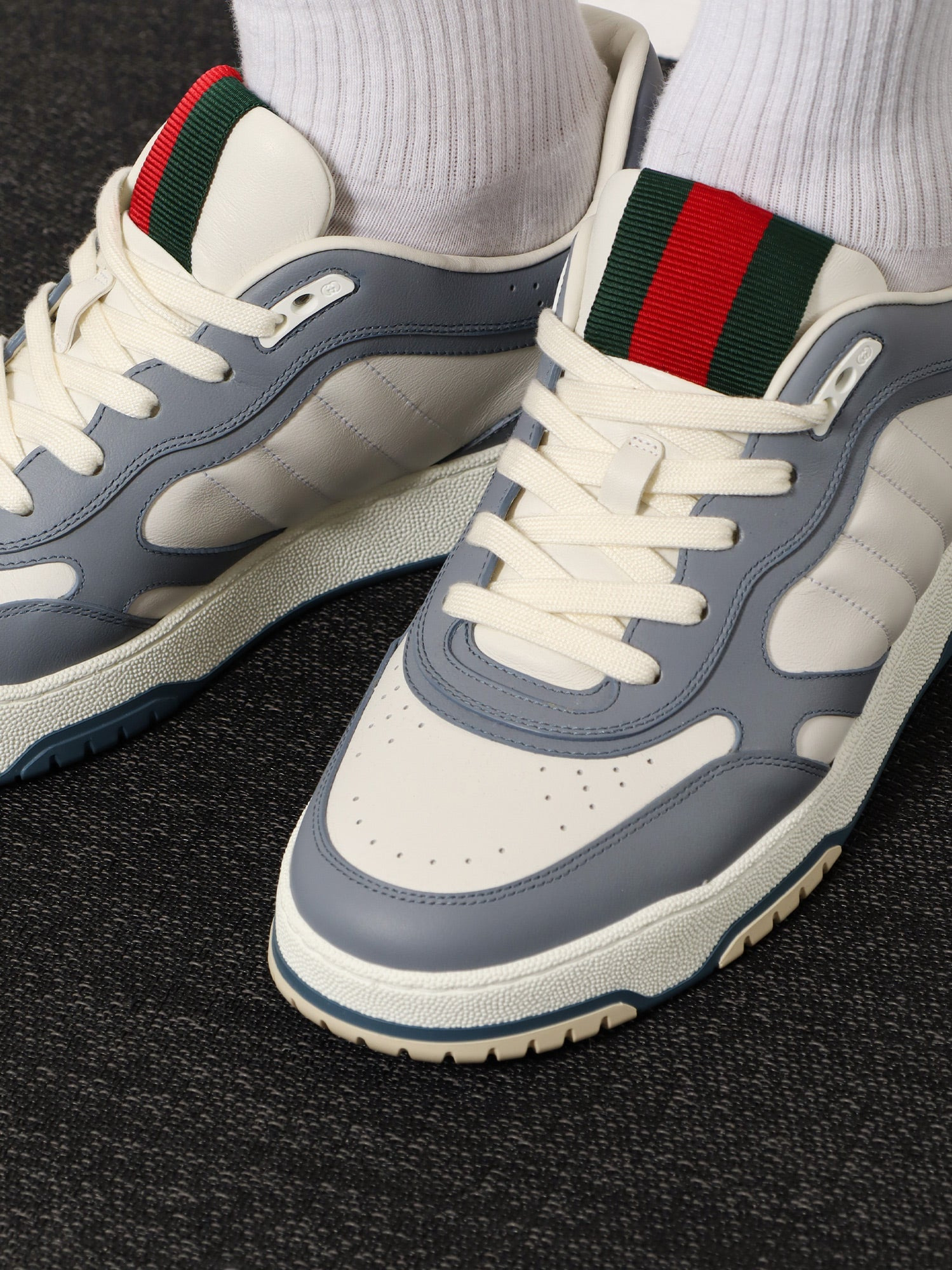Gucci Re-Web Leather Sneakers - 2