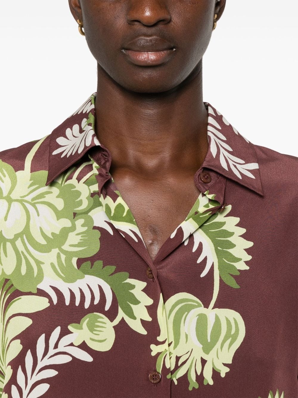 floral-print shirt - 5