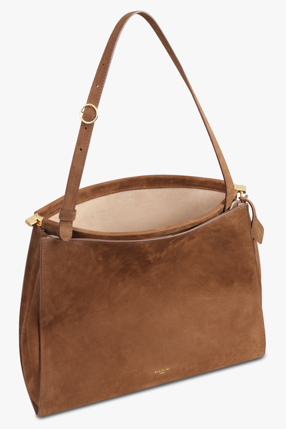 LE CLICK NUBUCK MEDIUM SQUARE TOTE | SHADOW BROWN - 3