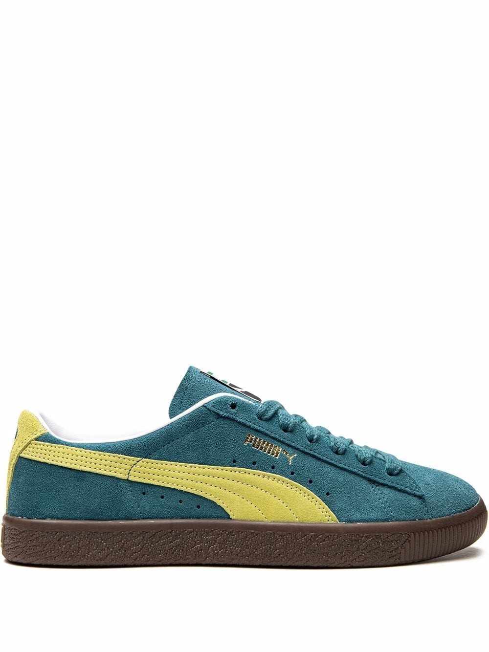 Suede VTG "Blue Coral/Yellow Alert" sneakers - 1