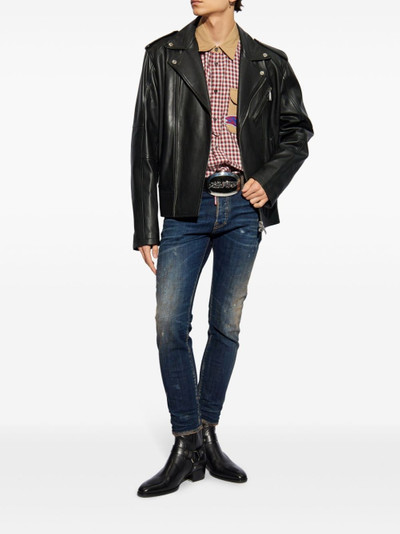 DSQUARED2 Skater distressed skinny jeans outlook