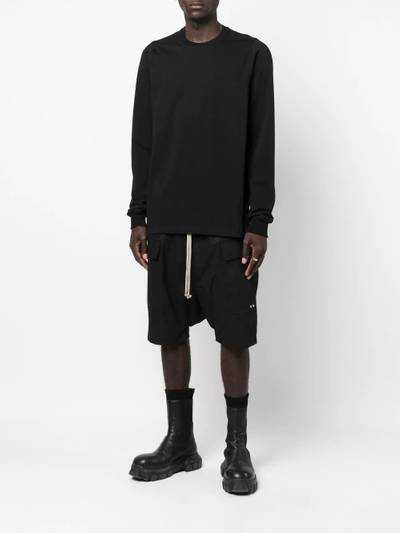 Rick Owens long-sleeve organic-cotton sweatshirt outlook