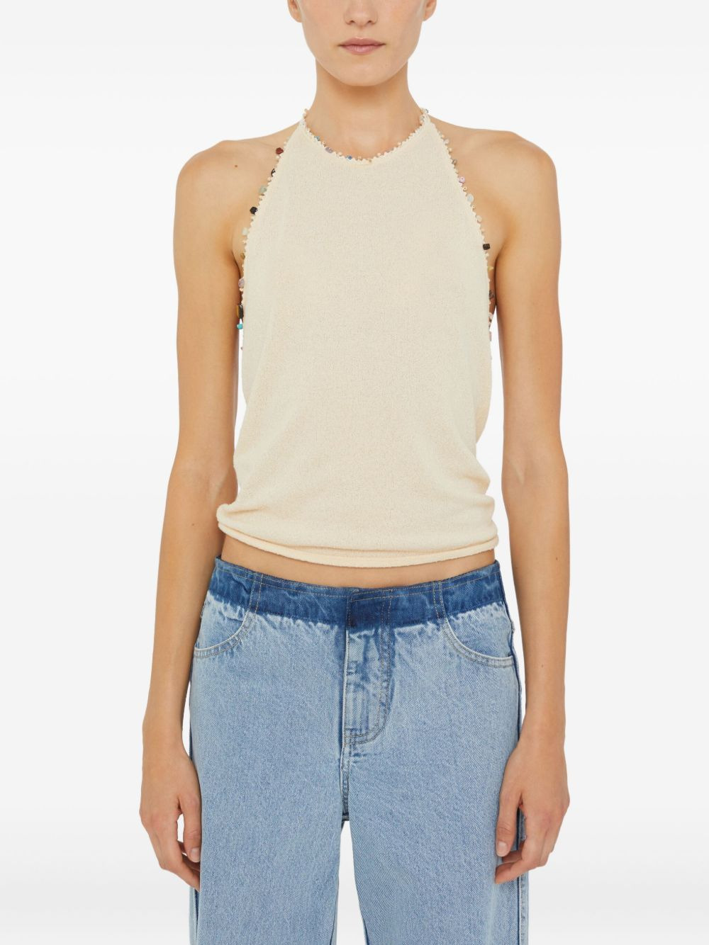 Beach Quartz halter-neck tank top - 4