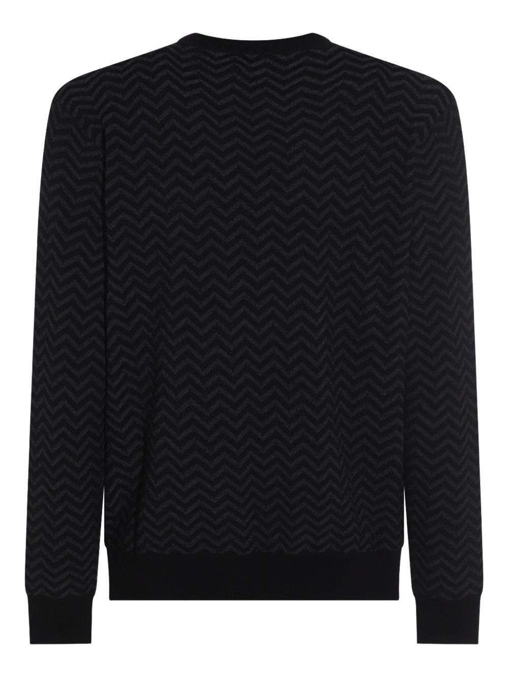 chevron-pattern sweater - 2