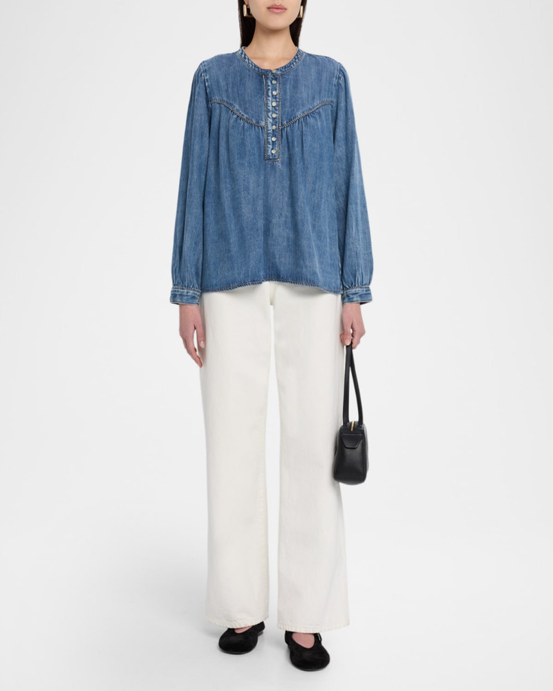 Rails Sunna Long-Sleeve Denim Blouse outlook