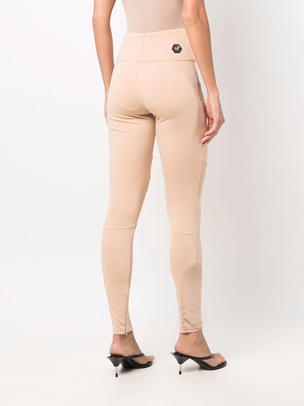 panelled Biker leggings - 4