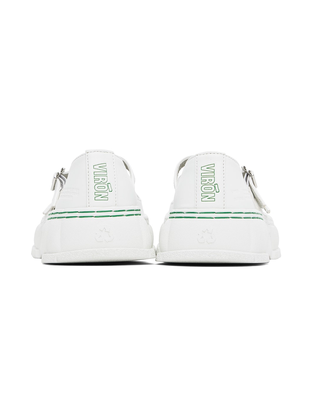 White 2001 Apple Mary Jane Loafers - 2