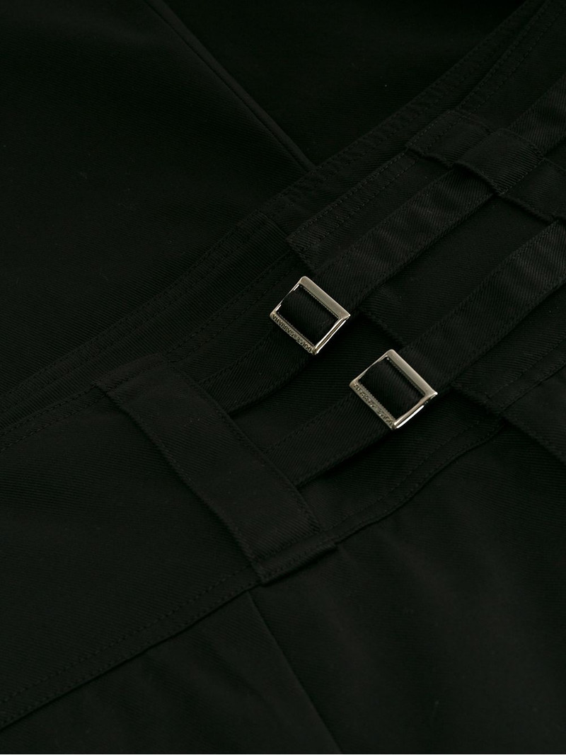 double-buckle fastening trousers 7