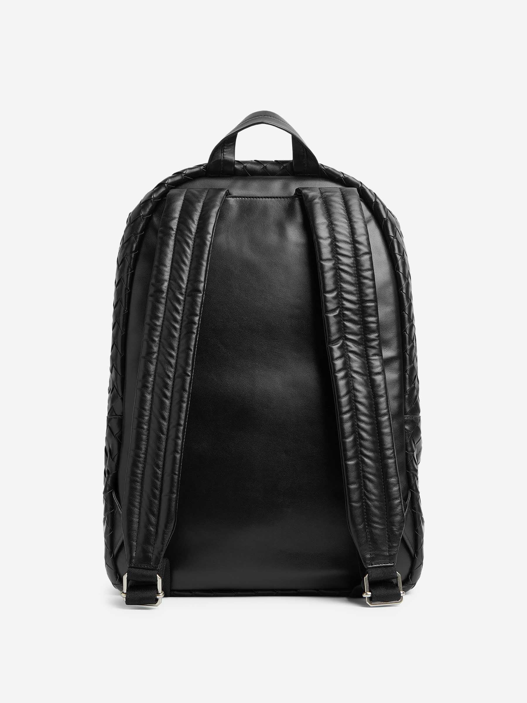 INTRECCIATO LEATHER BACKPACK - 5