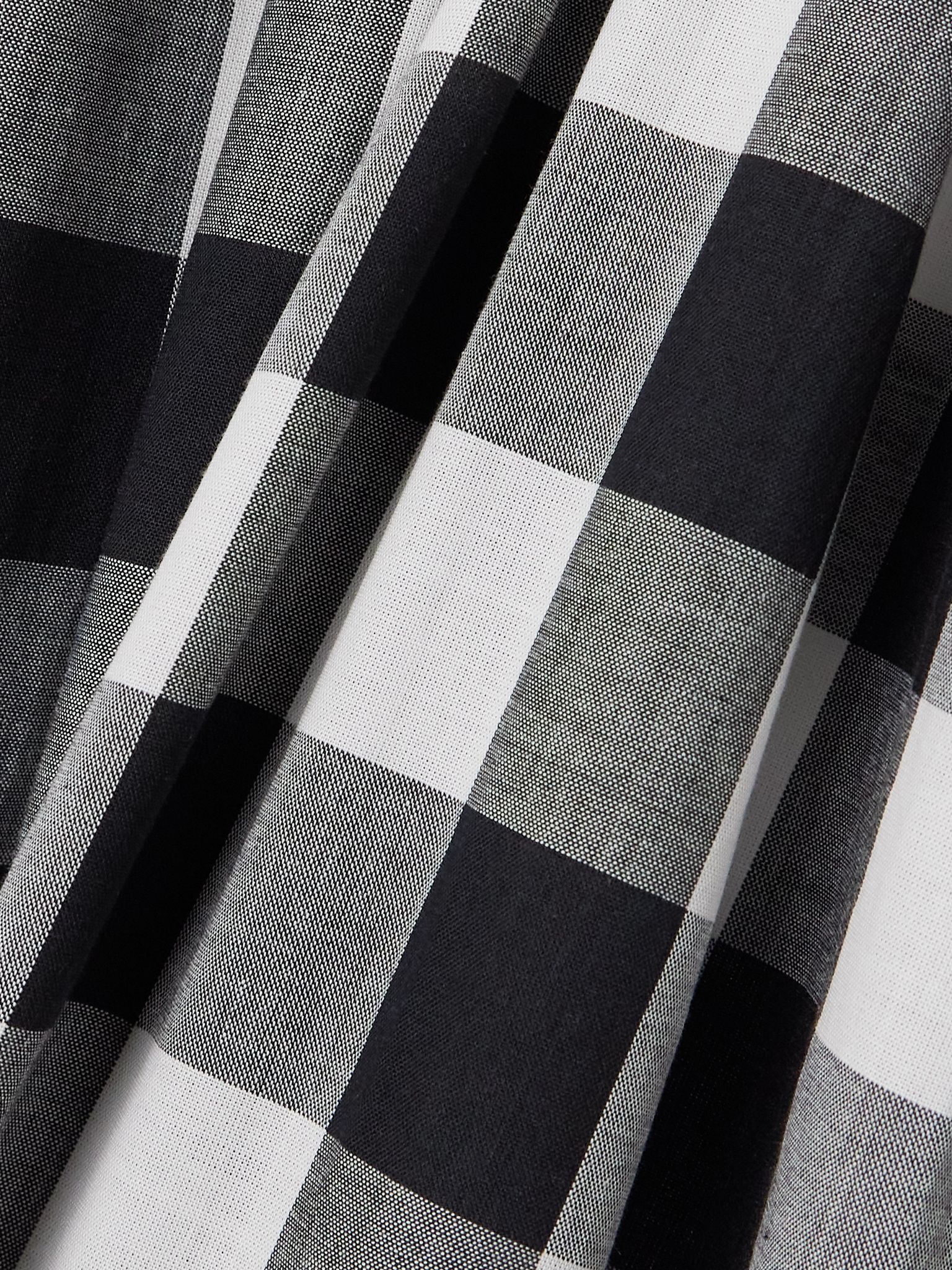 Gathered gingham cotton-poplin midi dress Multi - 4