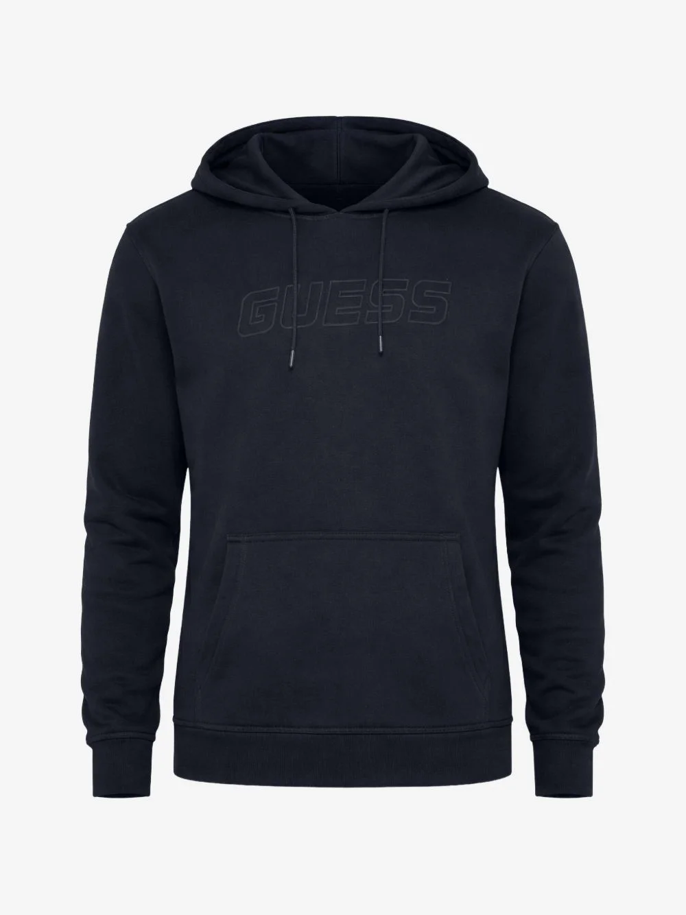 embossed-logo hoodie - 1