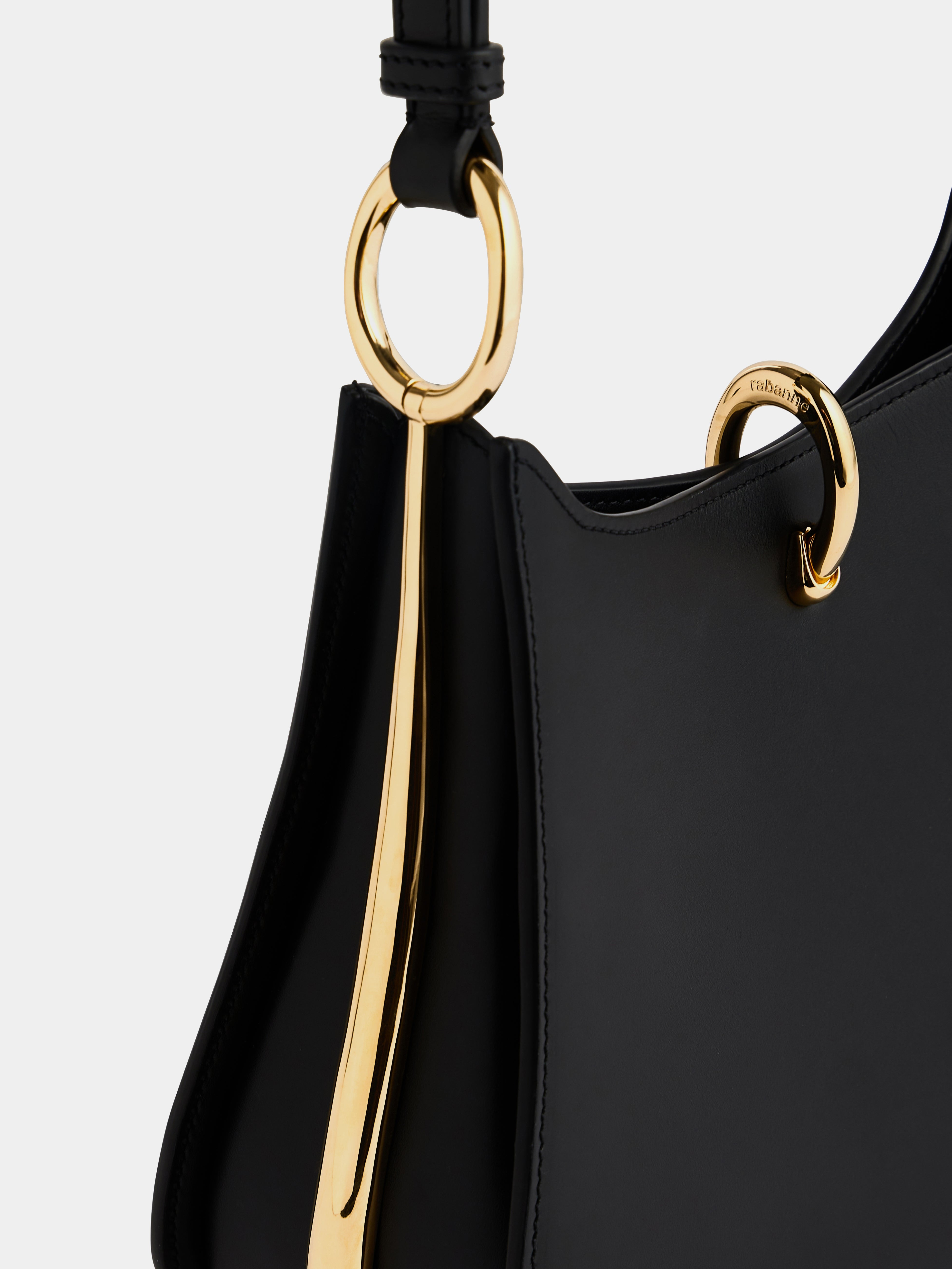 MEDIUM RING LEATHER BAG - 3