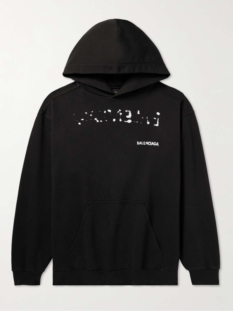 Logo-Print Cotton-Jersey Hoodie - 1