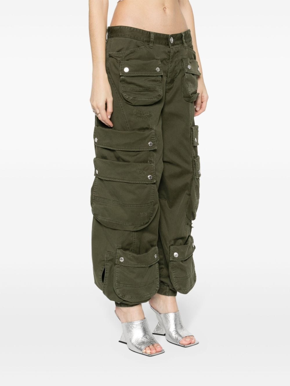 multi-pocket cargo trousers - 3