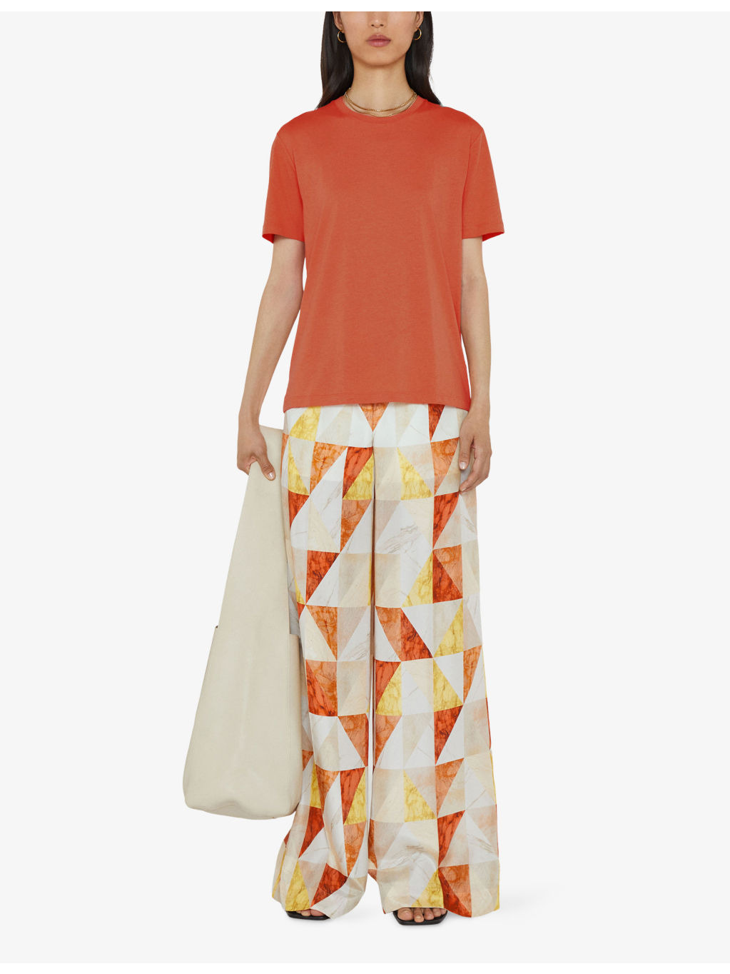 Short-Sleeved Cotton and Silk T-Shirt - 2