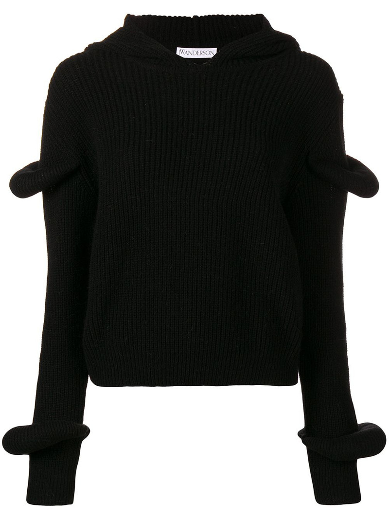 hooded knit jumper 1