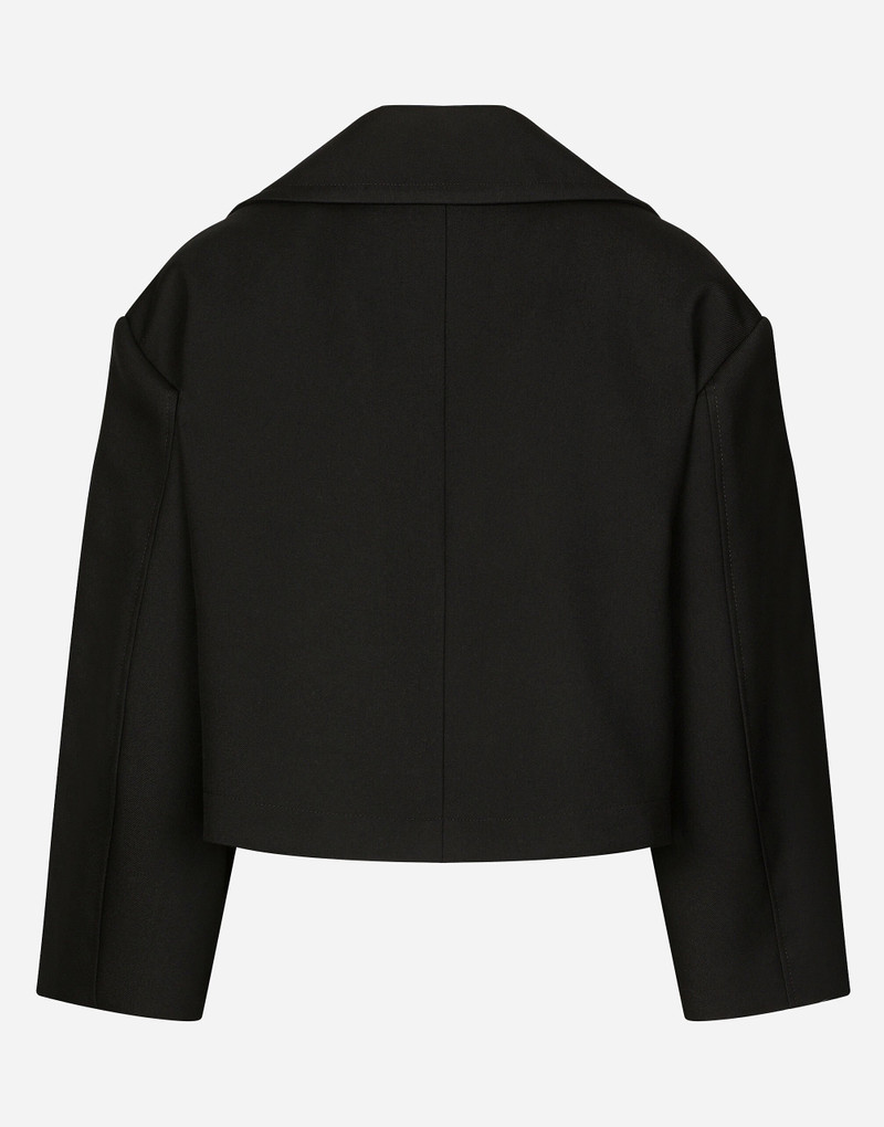 Dolce & Gabbana Short oversize wool gabardine jacket outlook