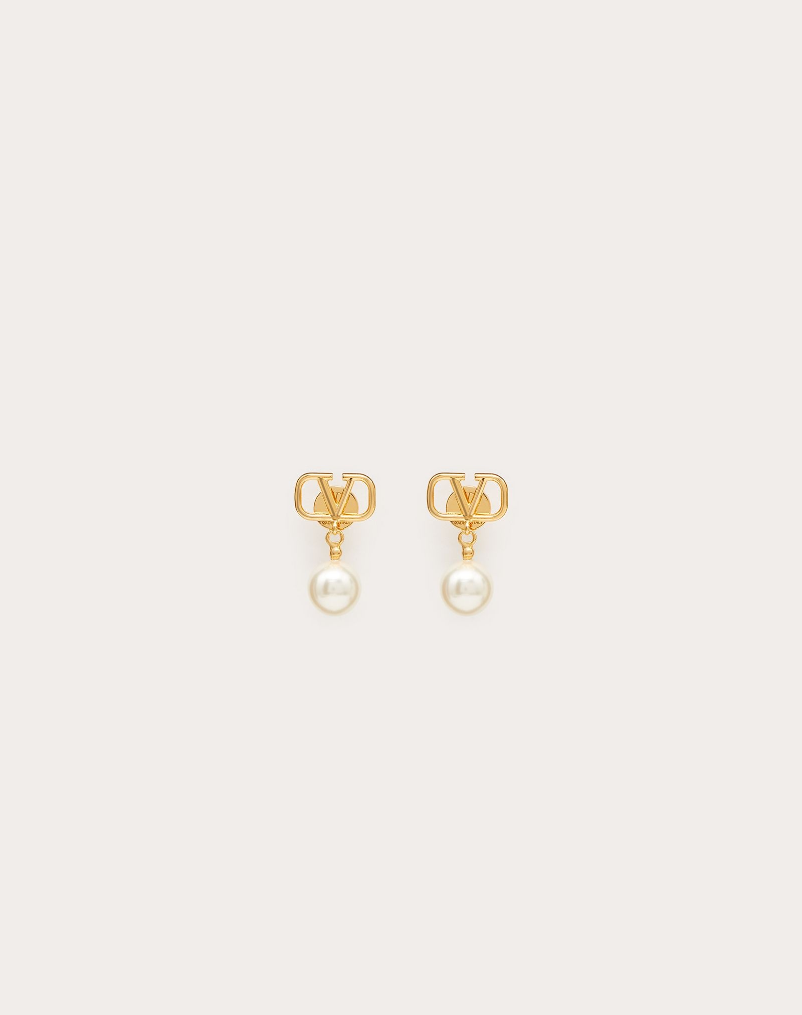 VLogo Signature Earrings with Pearls - 1