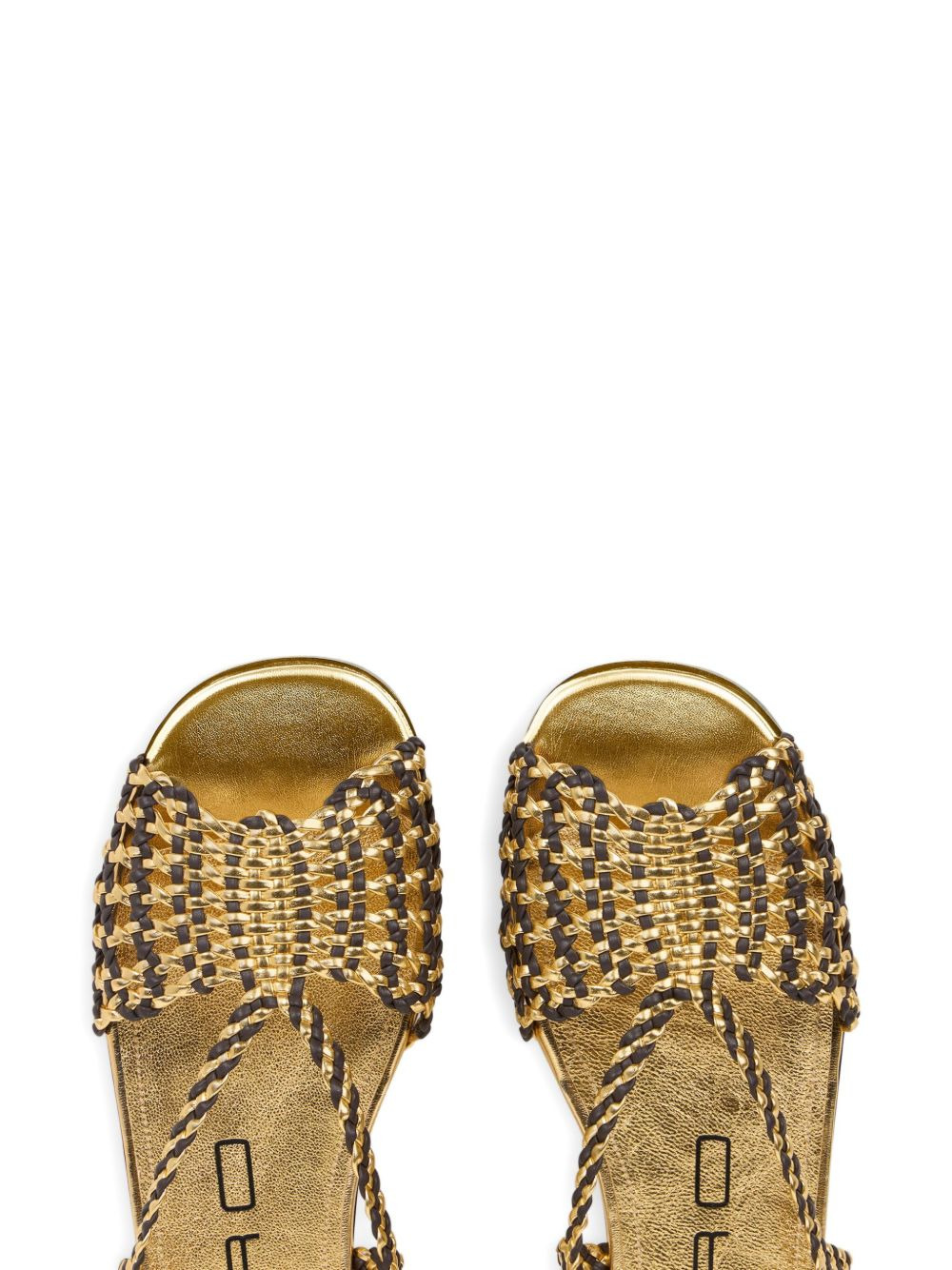 woven flat sandals - 3