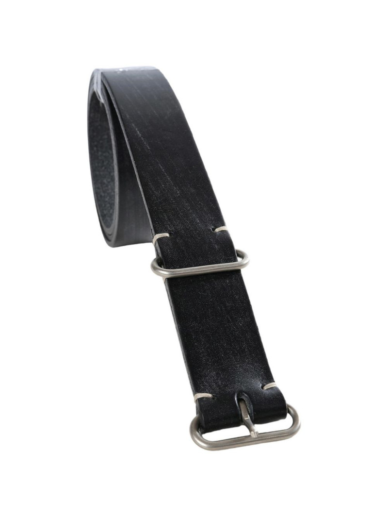 MARGARET HOWELL Minimal buckle-fastening leather belt outlook