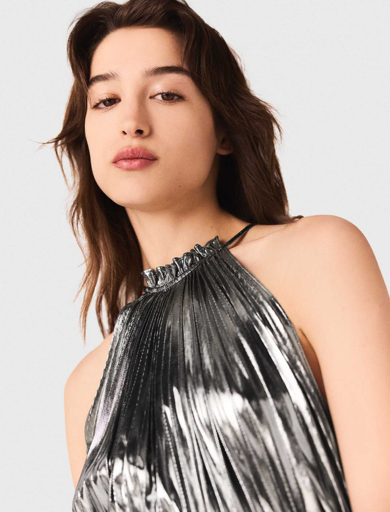 Pleated maxi dress 8
