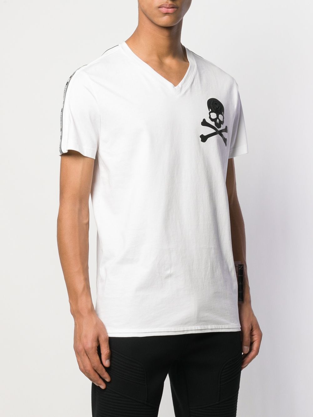 skull motif T-shirt - 3