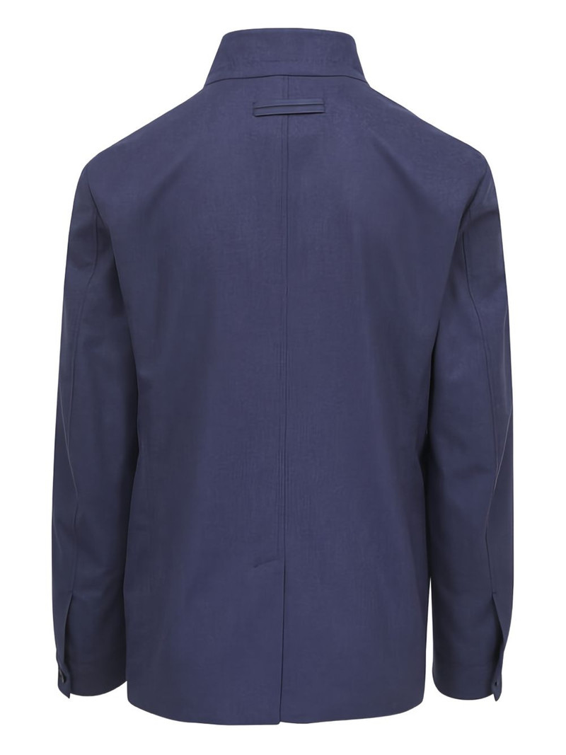 ZEGNA buttoned collarless jacket outlook
