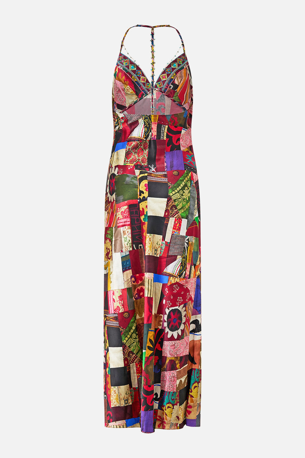 CHAIN DETAIL SLIP DRESS - 7
