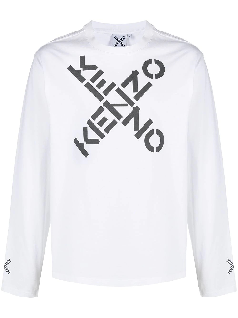 logo print sweatshirt - 1