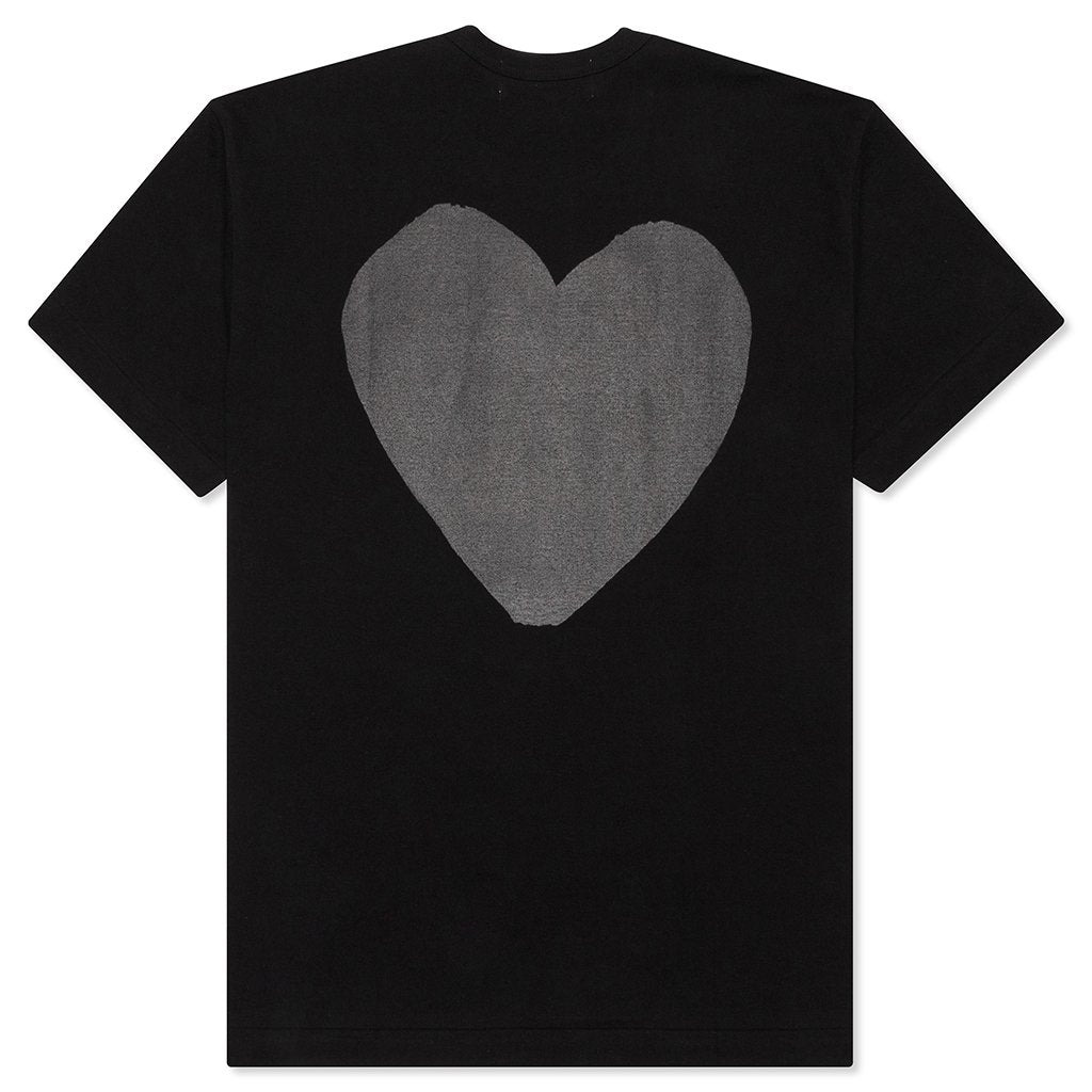 COMME DES GARCONS PLAY HEART T-SHIRT - BLACK/BLACK - 2