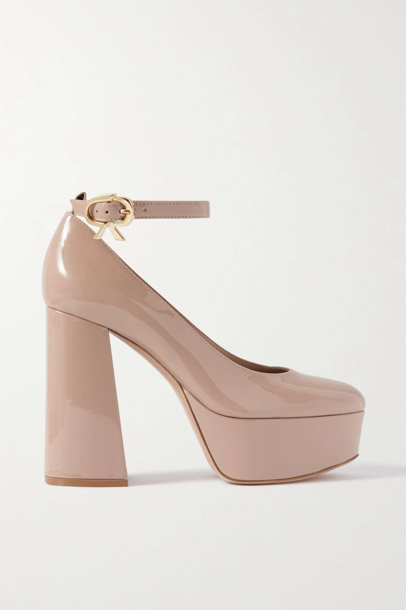 Vernice 70 patent-leather platform pumps 1