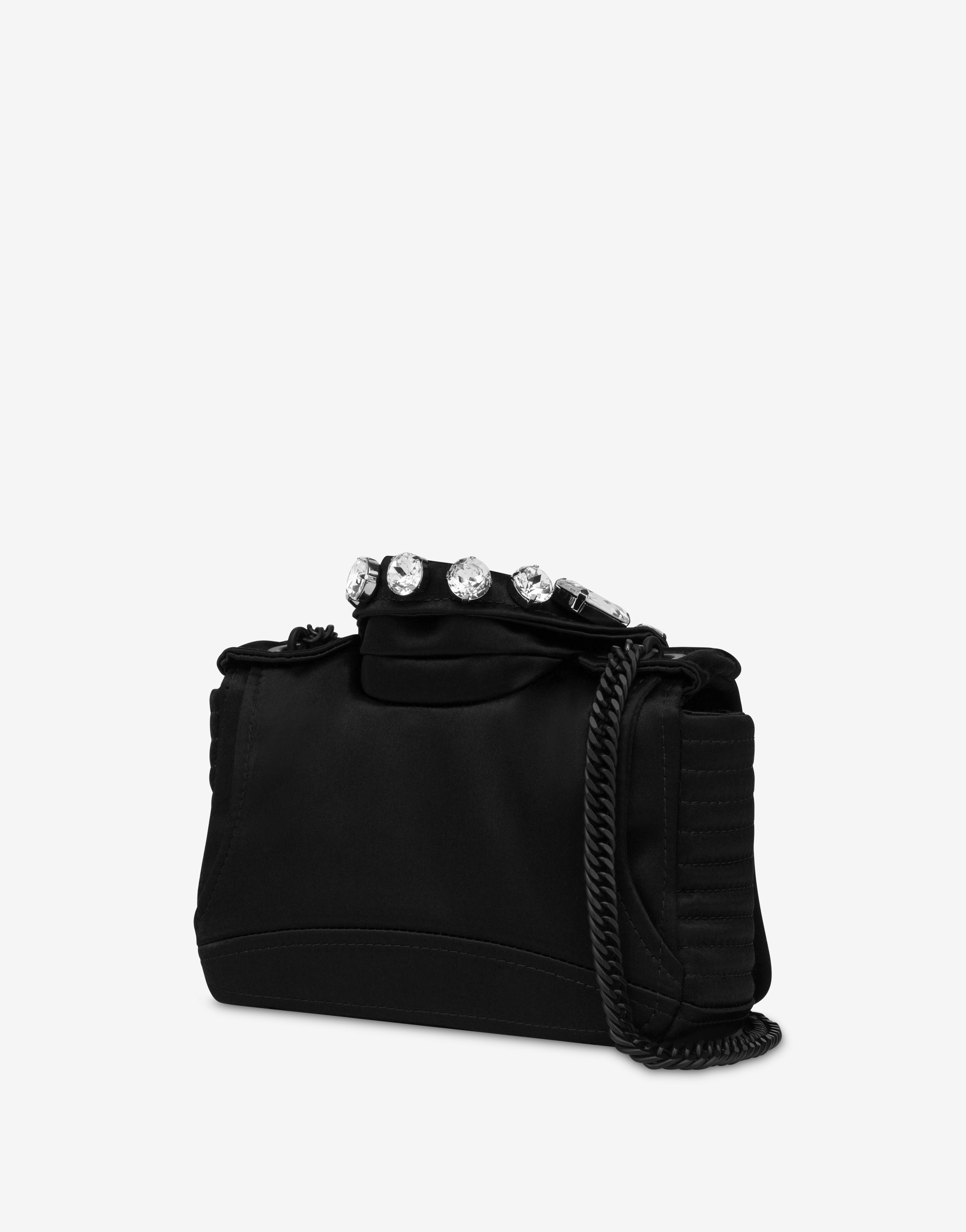 SMALL MOSCHINO BIKER BAG WITH JEWEL STONES - 2