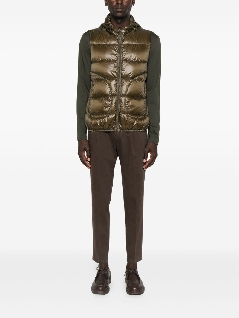 Herno hooded quilted gilet outlook