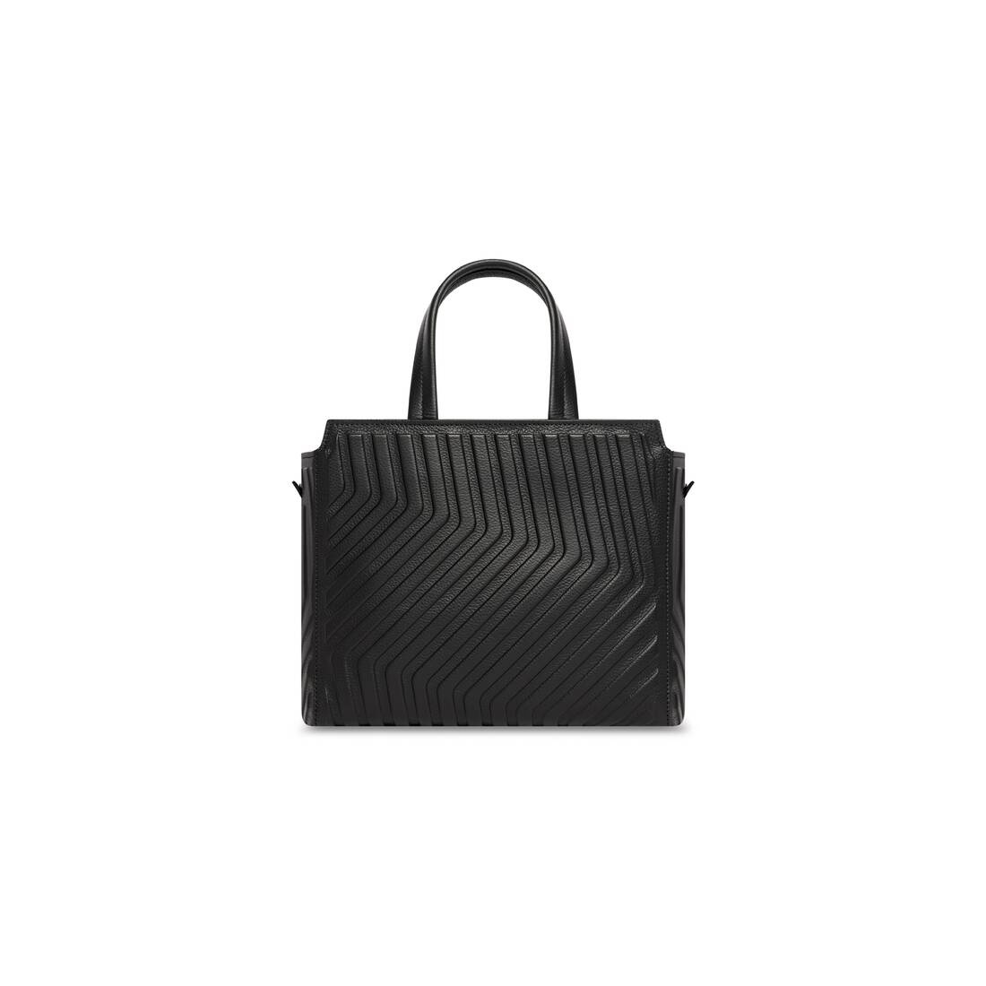 Men's Car Zipped Small East-west Tote Bag  in Black - 4