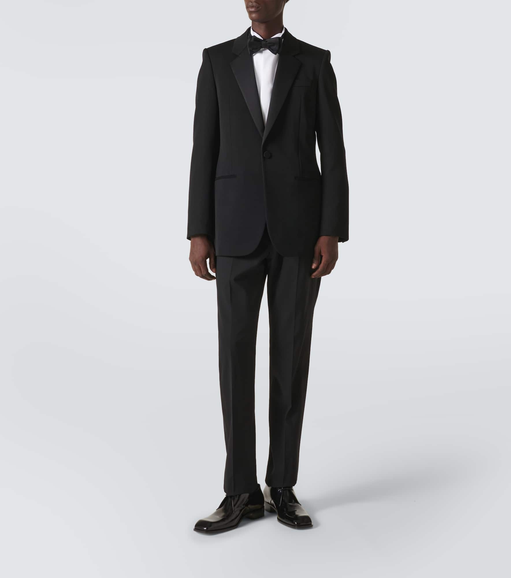 Wool grain de poudre tuxedo jacket - 2