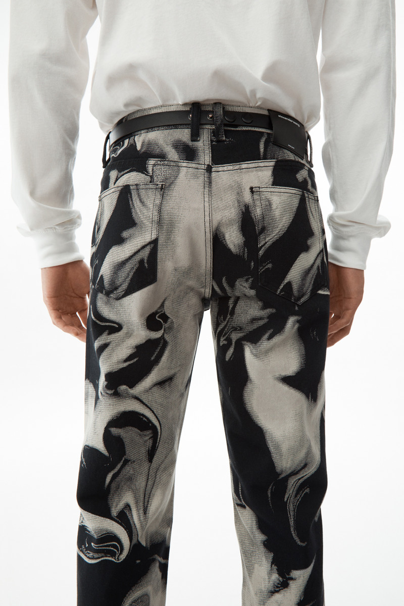 CLASSIC FIT PRINTED JEANS 3