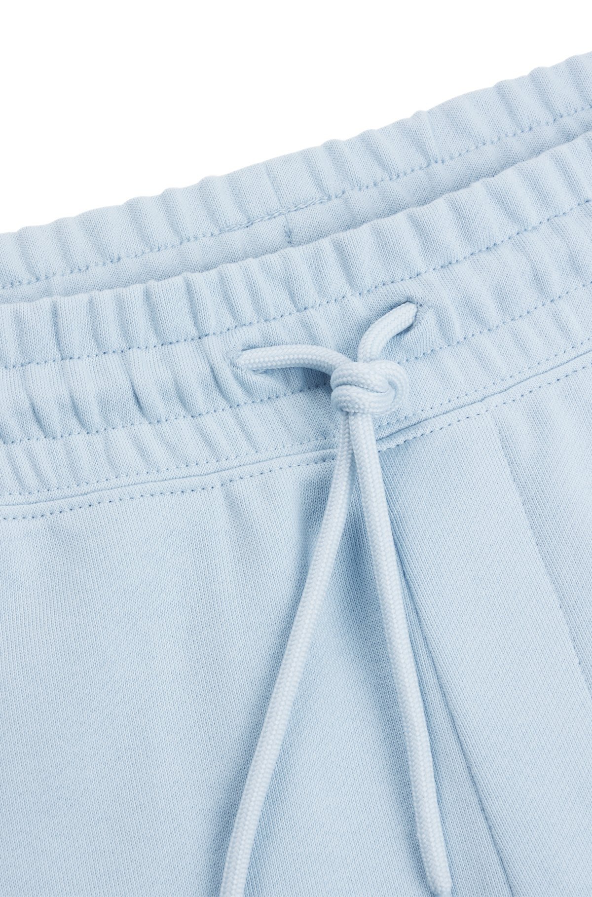 COTTON-TERRY SHORTS WITH BLUE LOGO PATCH - 6