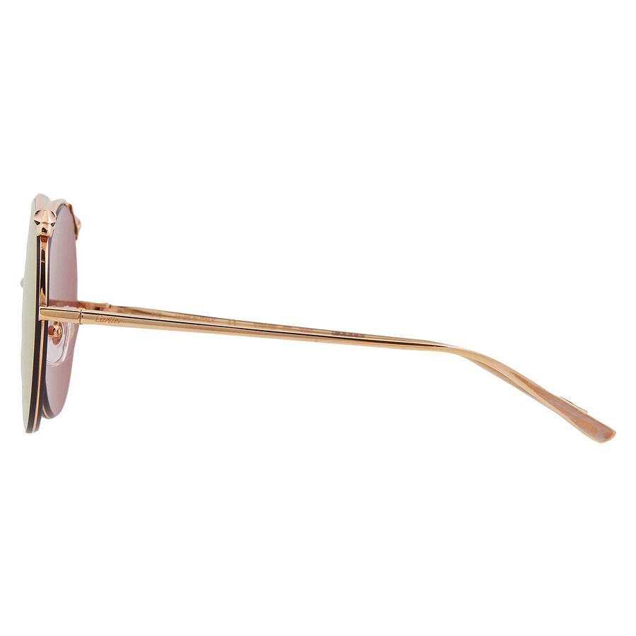 Cartier Panthere de Cartier Gold Round Ladies Sunglasses CT0149S 003 60 - 4