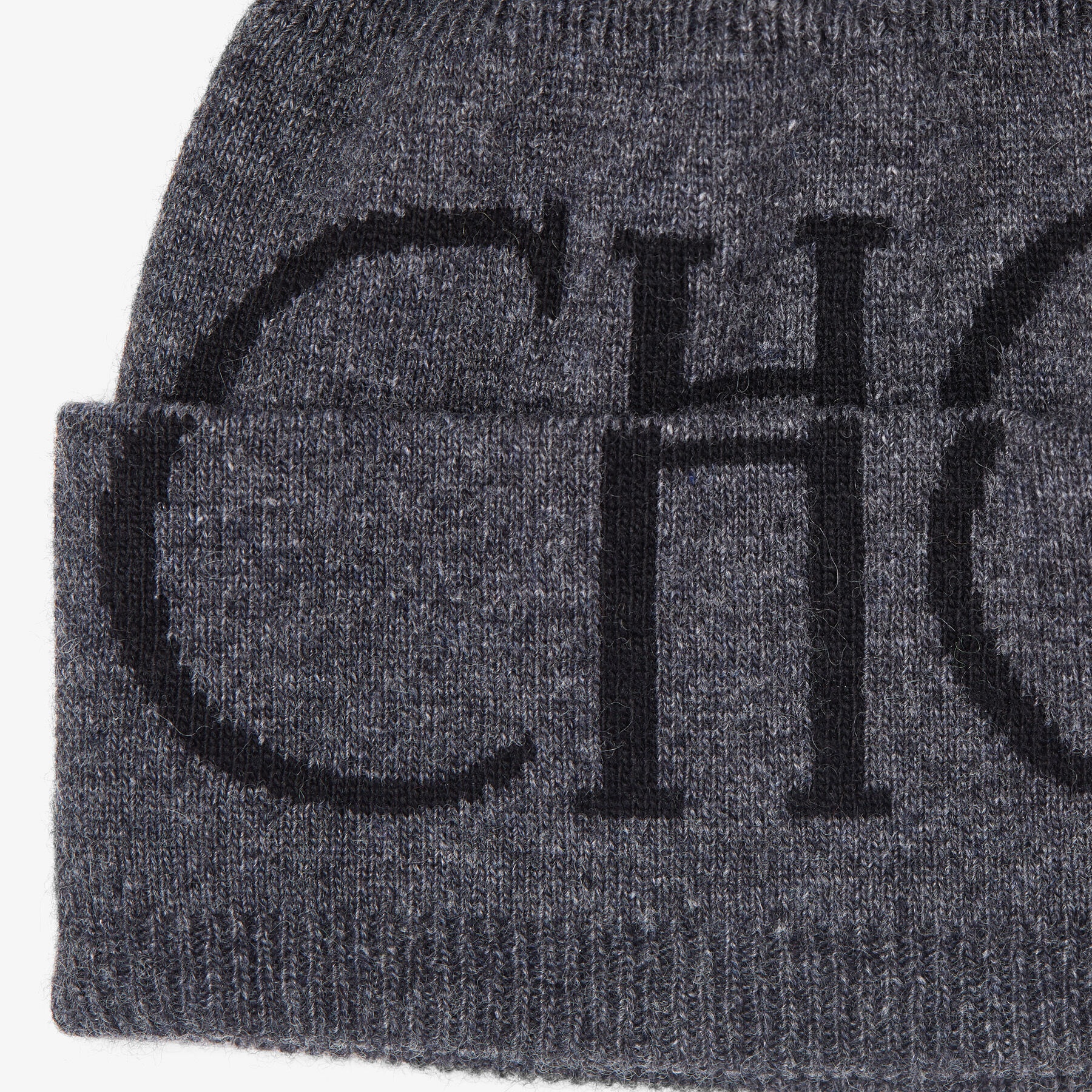 Jens
Marl Grey Wool and Cashmere Hat with Black Jimmy Choo Logo - 3
