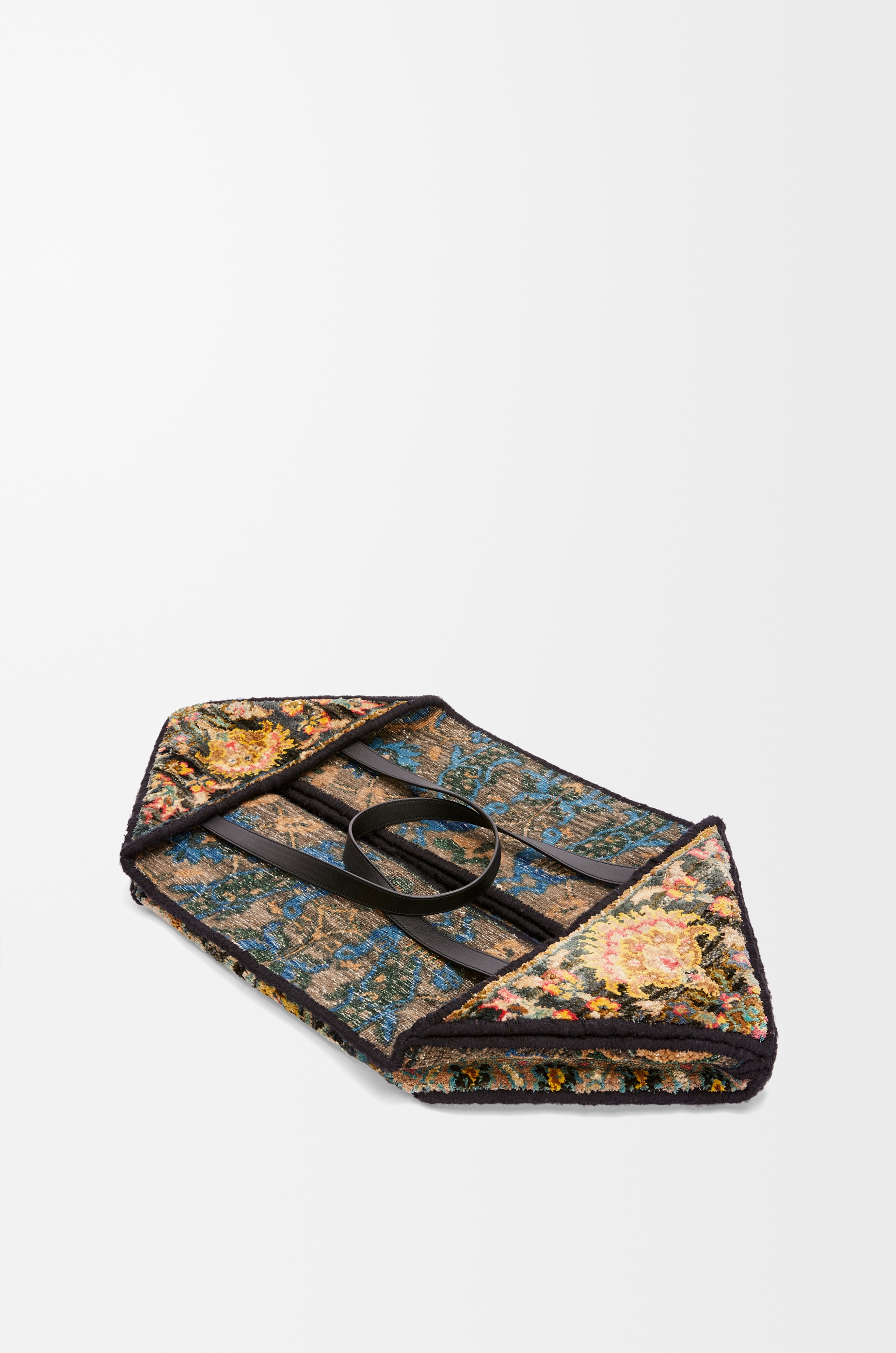 XXL Carpet Puzzle Fold Tote in silk and wool - 4