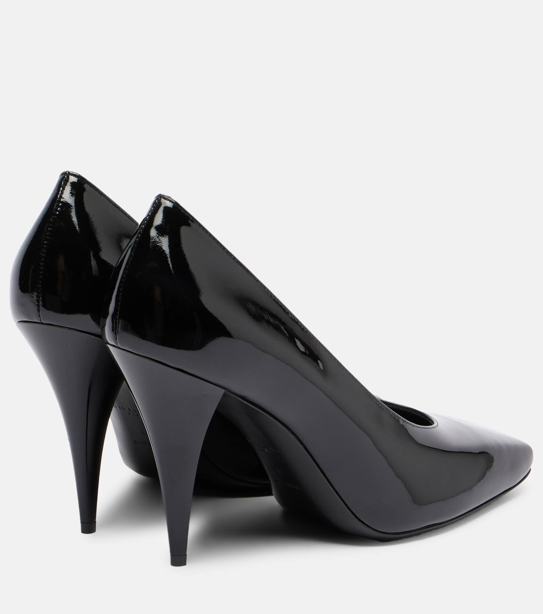 Sliced Square 95 patent leather pumps - 2