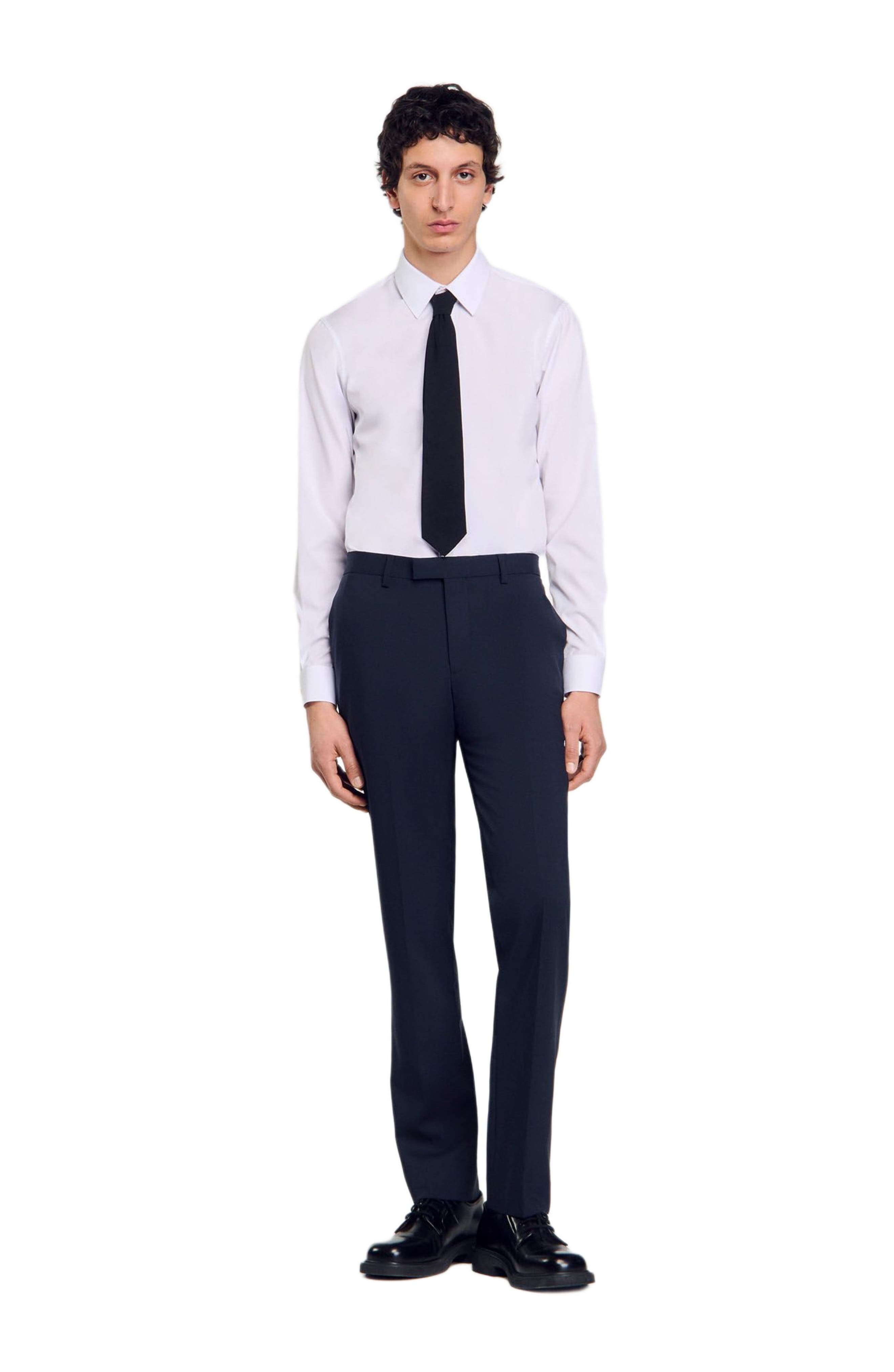 SANDRO Wool suit trousers in Midnight Blue at Nordstrom - 3