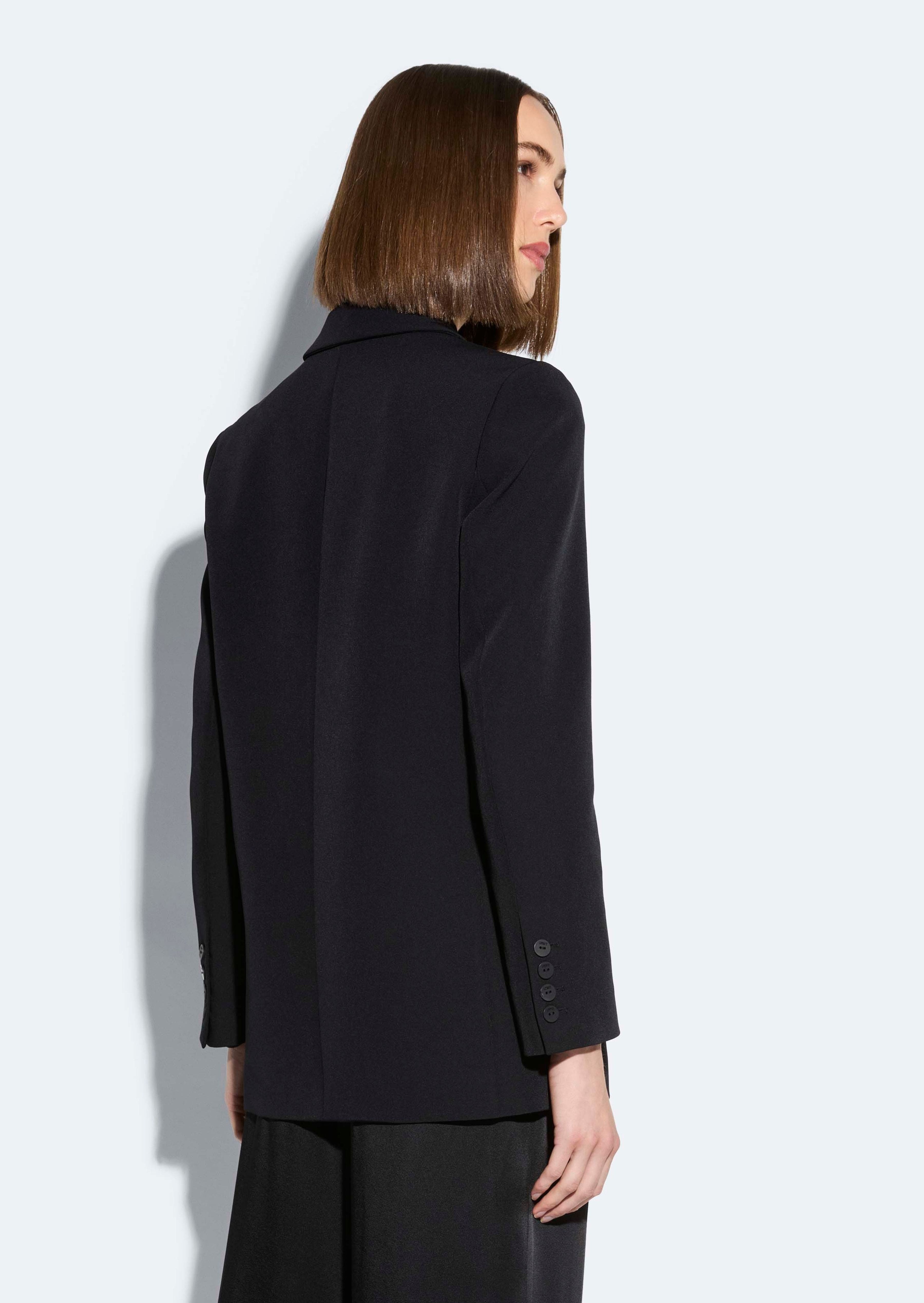 Matte Crepe Double Breasted Blazer - 3