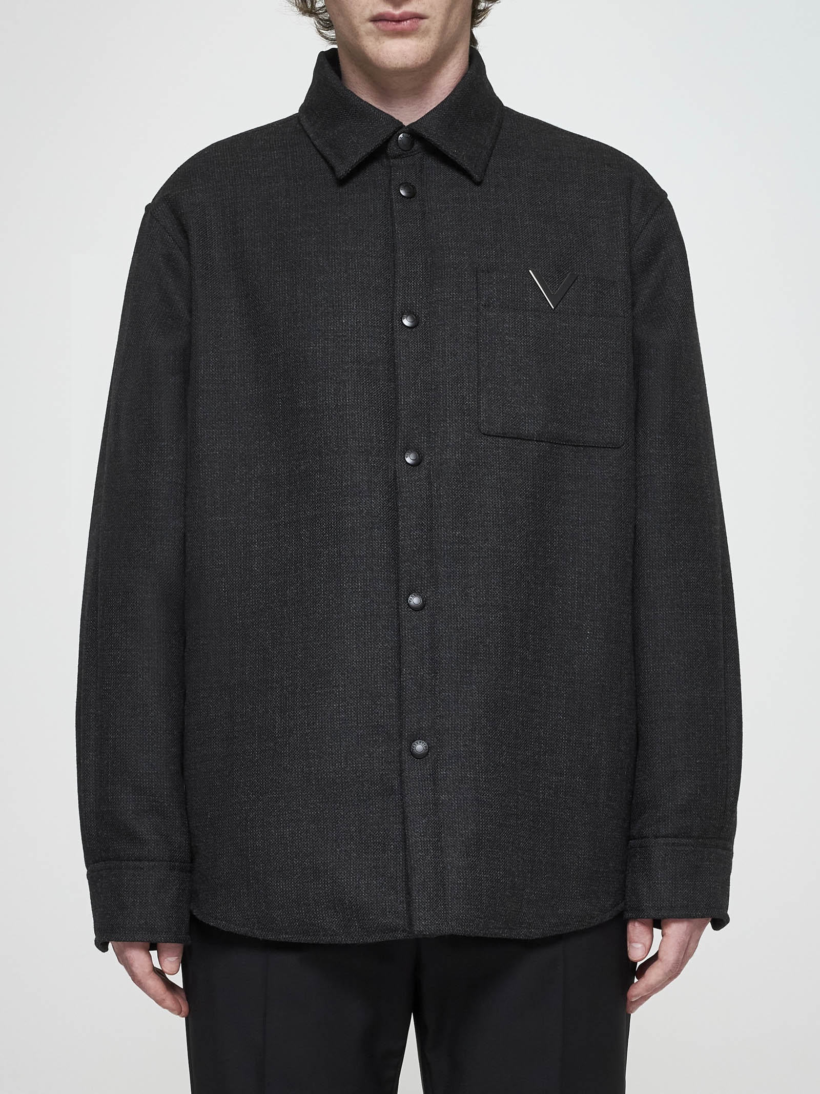 Valentino wool overshirt - 3