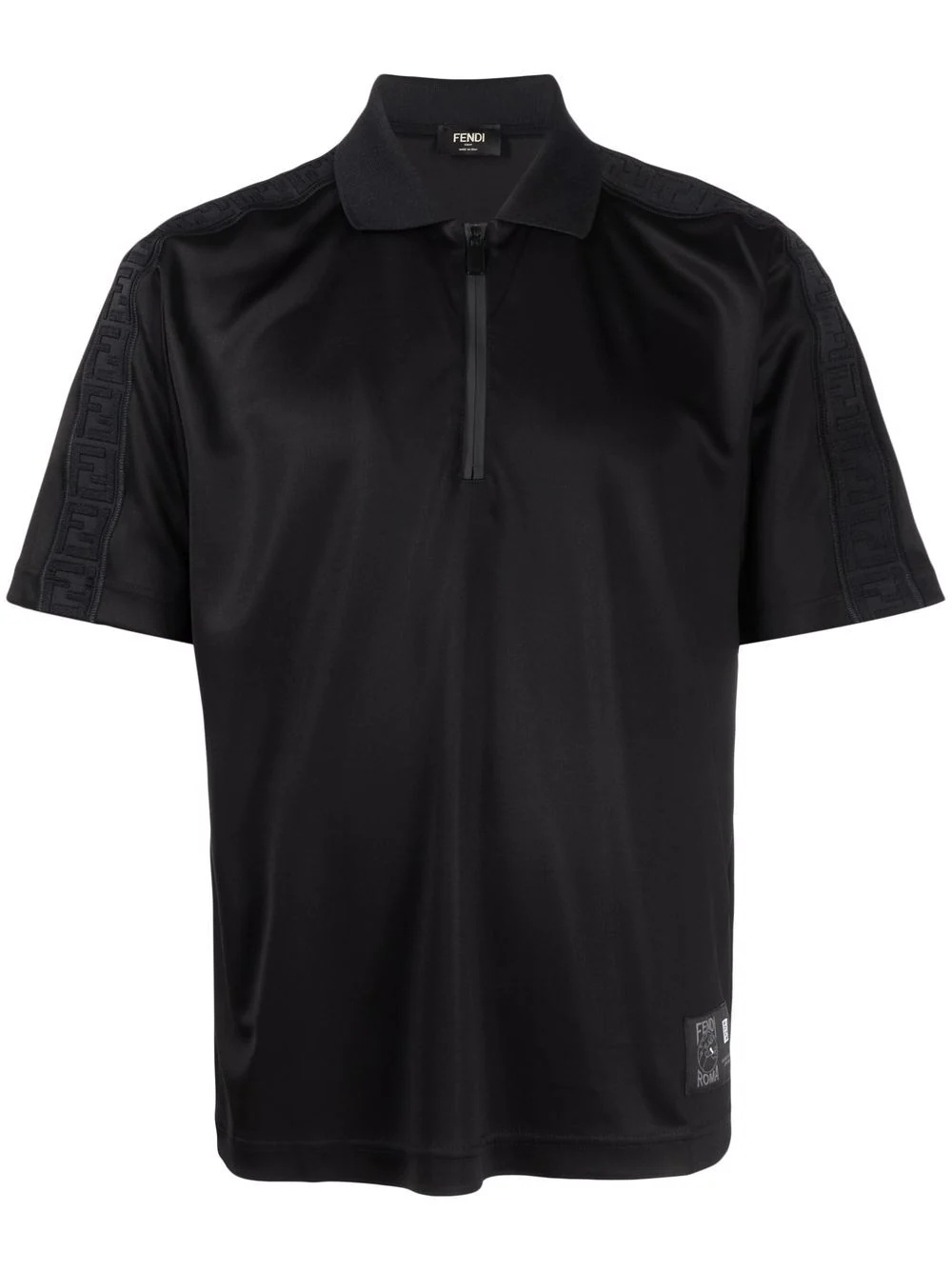 FF-motif short-sleeve polo shirt - 1