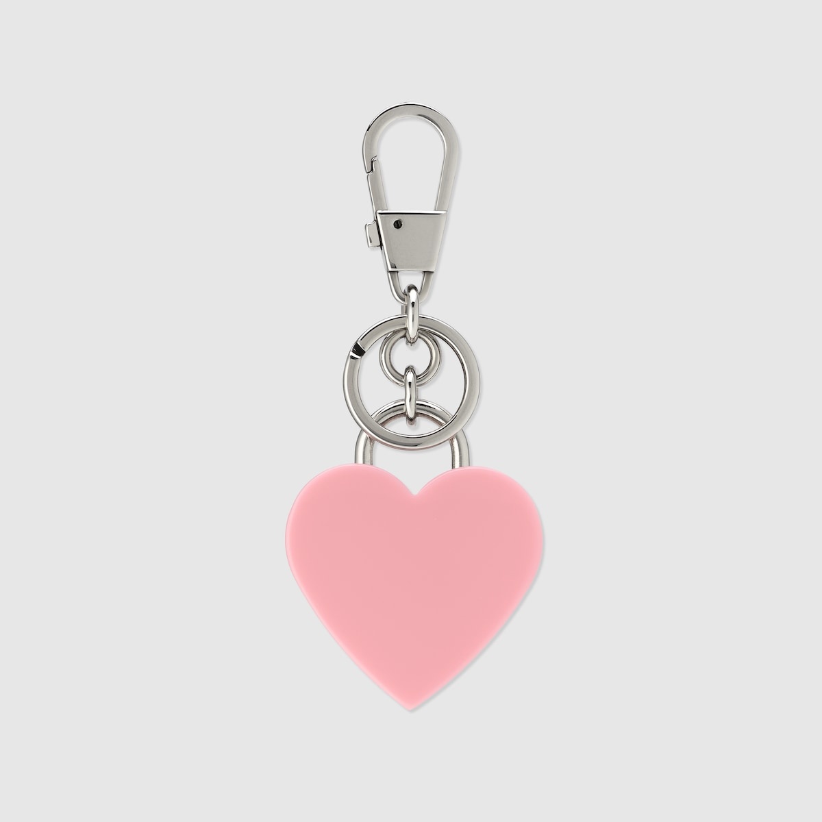 Interlocking G heart-shaped keychain - 3