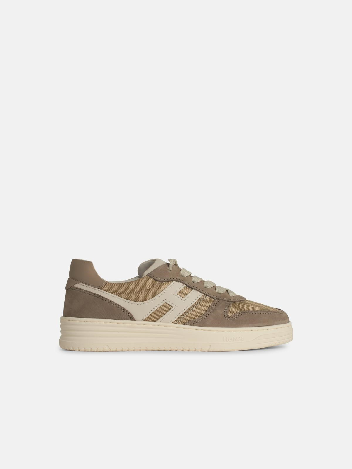 'H631' BEIGE FABRIC SNEAKERS - 1