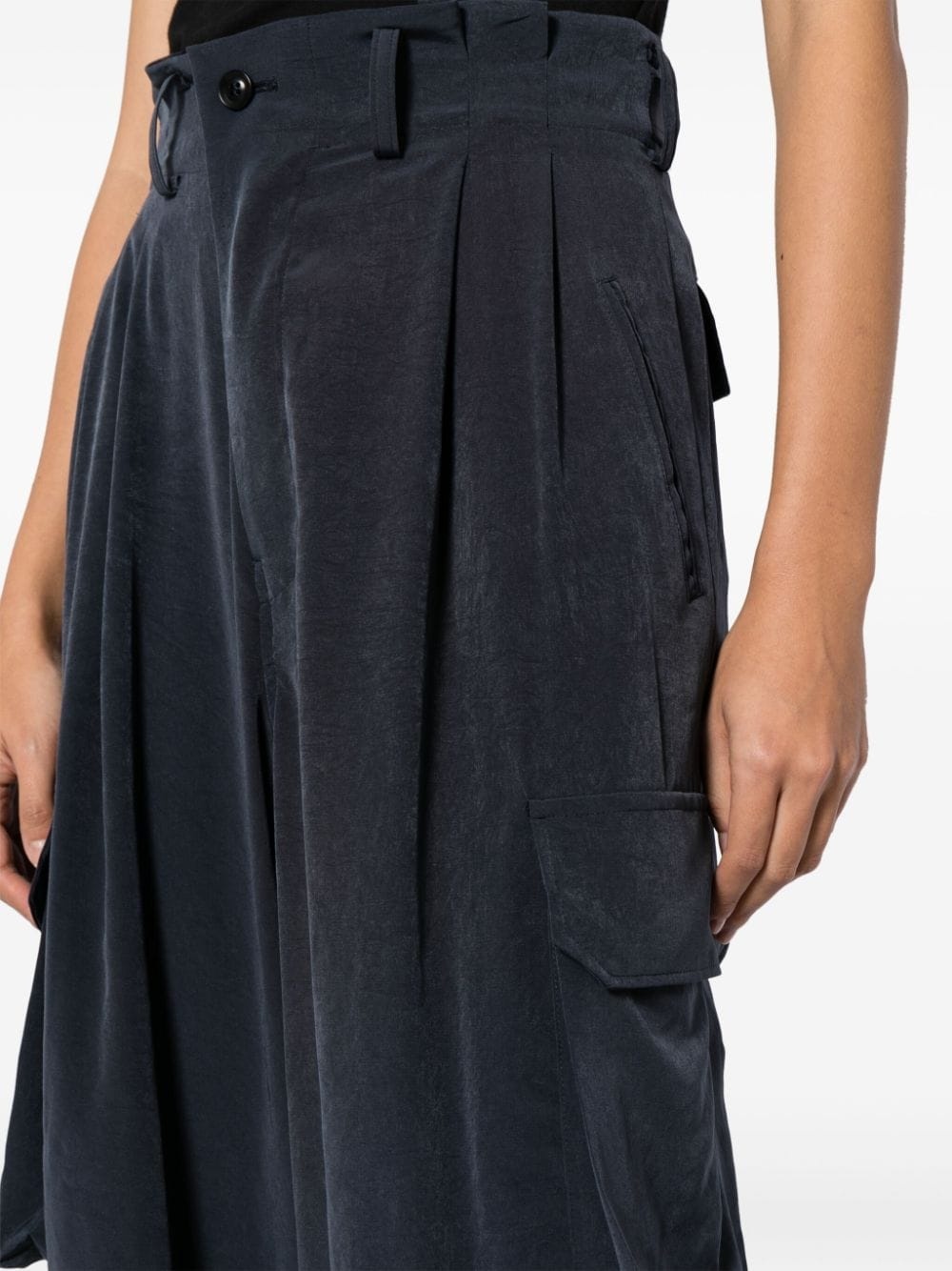 draped cargo trousers - 5