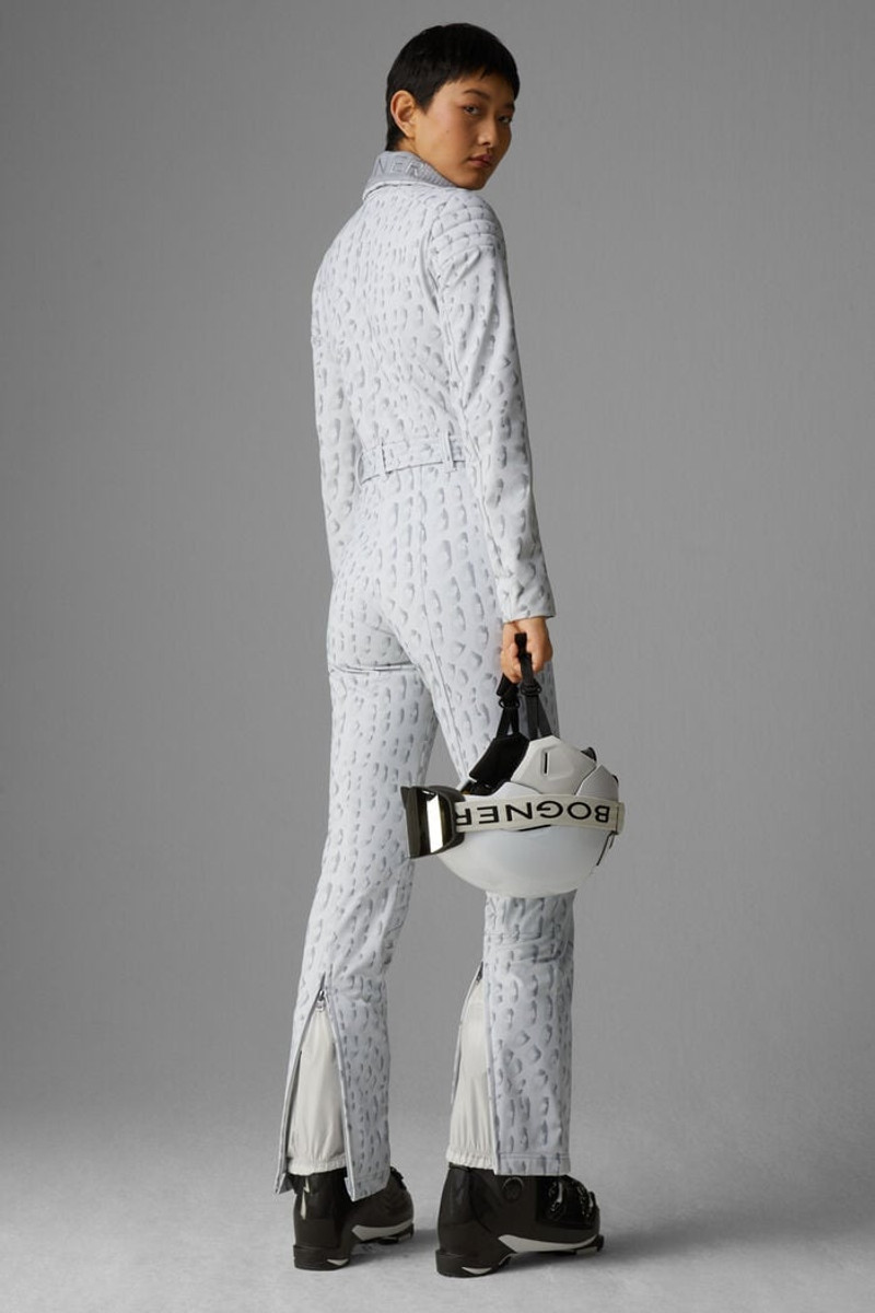 Malisha Ski overalls in Silver gray 3