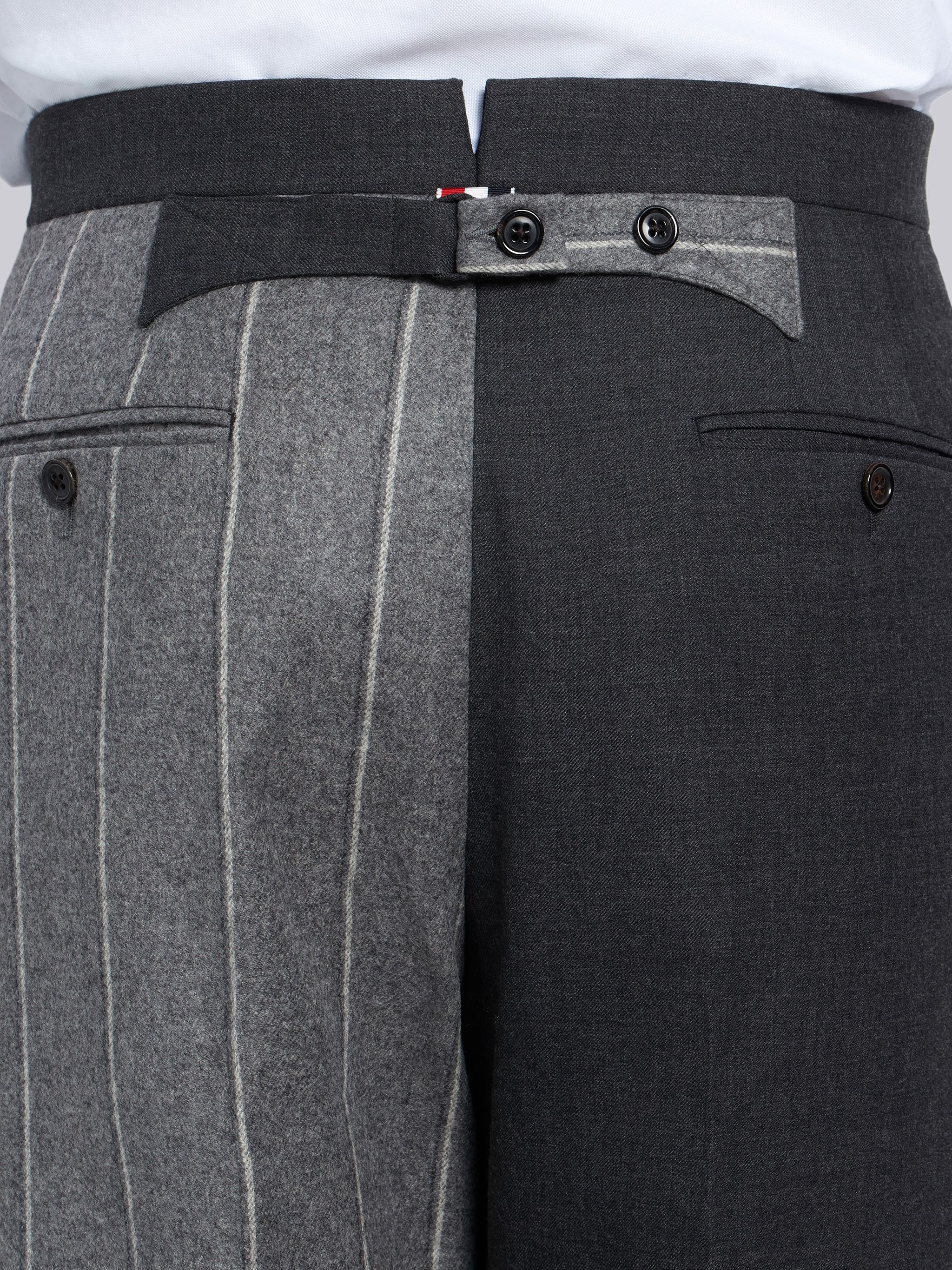 Medium Grey Super 120s Shadow Stripe Classic Suit - 6